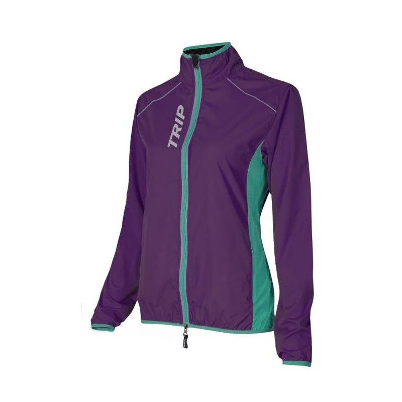 Cortaviento Ciclismo Mujer Trip Purpure/pink Tallas Xs - S