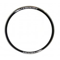 Llanta Ruta 700c Vision 36h 16mm Doble Pared 559 Grs Black