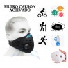 Mascara Deportiva Válvulas Y Carbón Act. Frío Smog Virus Bla