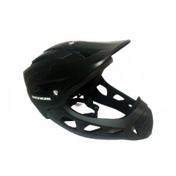 Casco Integral Bicicleta Racework Desmontable Talla M/l Blac