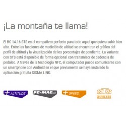 Ciclocomputador Sigma Bc-14.16-sts-cad Cadencia, Altimetro