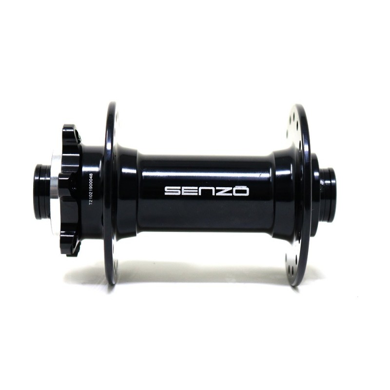 Maza Senzo Delantera 15x110mm 32H 14G Disco 6P Aluminio Negro