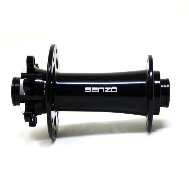Maza Senzo Delantera 15x110mm 32H 14G Disco 6P Aluminio Negro