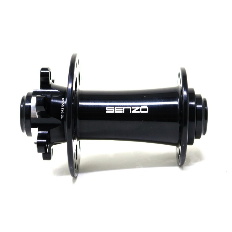 Maza Senzo Delantera 15x100mm 32H 14G Disco 6P Aluminio Negro